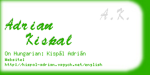 adrian kispal business card